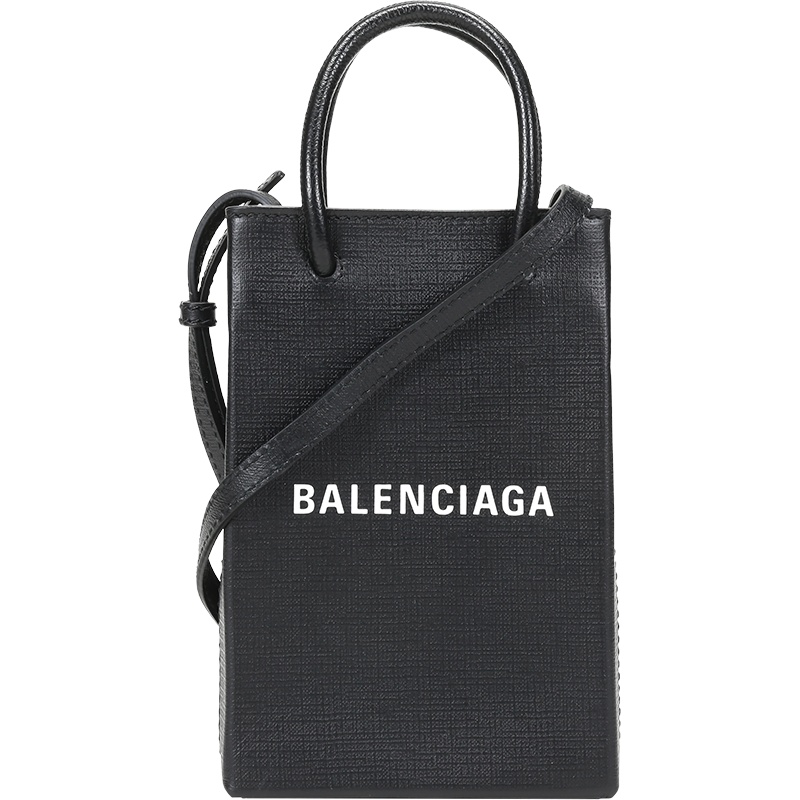 BALENCIAGA 巴黎世家 女士皮革手提单肩斜挎包手机包 593826 0AI2N