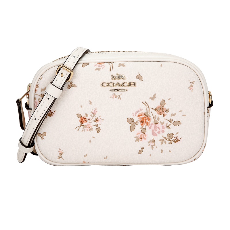 自营 新品 COACH 蔻驰 品 女士小号印花皮革单肩斜挎包腰包两用包 91179 IMCAH