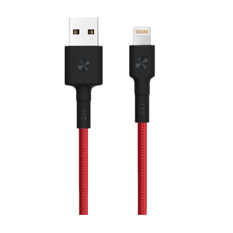 ZMI 紫米MFi认证苹果数据线1米编织线适用于苹果手机充电线iphone13Pro MAX/12/XR/8P红色1米