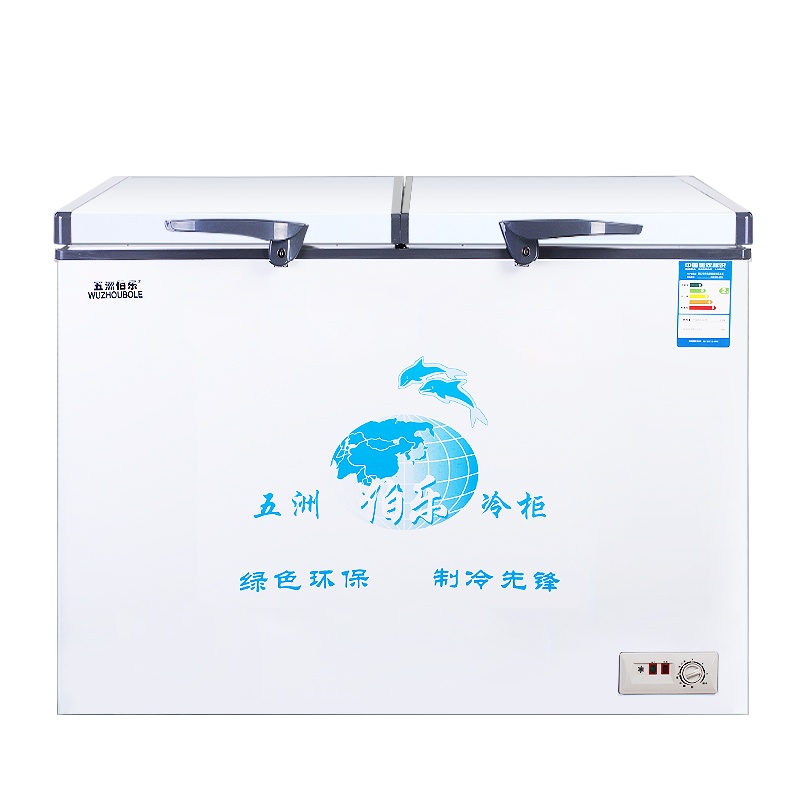 五洲伯乐(WUZHOUBOLE)WR/WF-238 226升卧式冷柜 冰柜 家商两用 顶开门 冷藏冷冻转换柜 (白色)