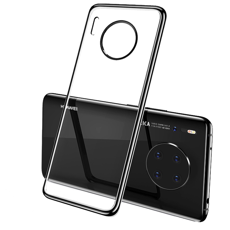 可波 华为mate40/mate30pro手机壳mate40pro+保护套5G新款透明轻薄电镀软壳防摔个性创意简约男女款