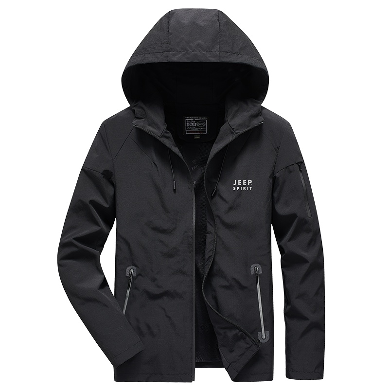 JEEP SPIRIT吉普男装外套2021秋季新款宽松加大码户外运动休闲男士外套