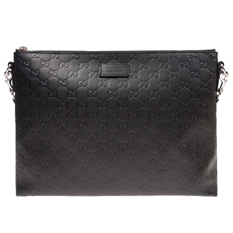 古驰 GUCCI 男包古奇男包时尚真皮薄款邮差包 黑色 473882 DMT1N 1000