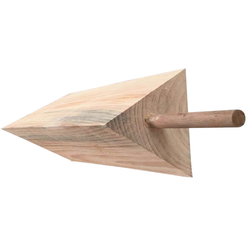 大型汽车用三角木止退器大货车木头防滑车轮定位垫木挡车器停车楔(350*250*150) 一个