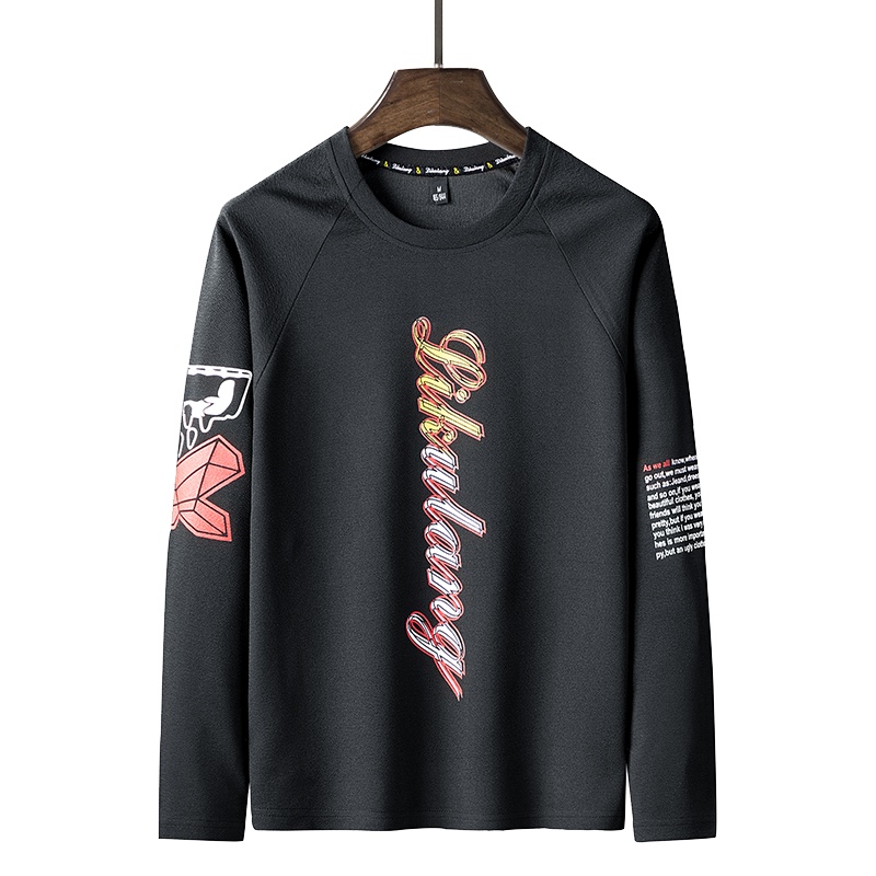 稻草人(Mexican) 男士长袖t恤春秋款圆领韩版潮流潮牌男装上衣服