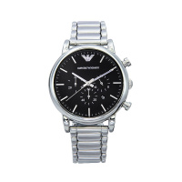 阿玛尼男士手表 防水石英时尚男表高性能腕表 AR1894 银色