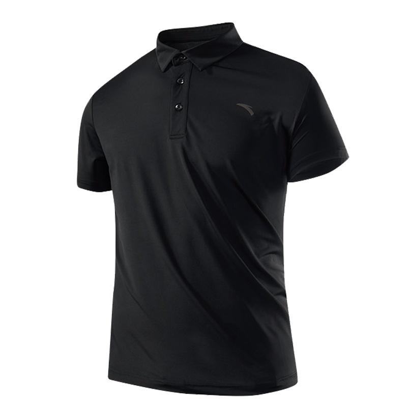 安踏 ANTA T恤男短袖纯色翻领POLO衫男上衣潮正品