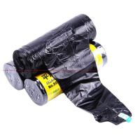 得力9586平底垃圾袋(黑)(30个/卷)450*500*0.007mm平底