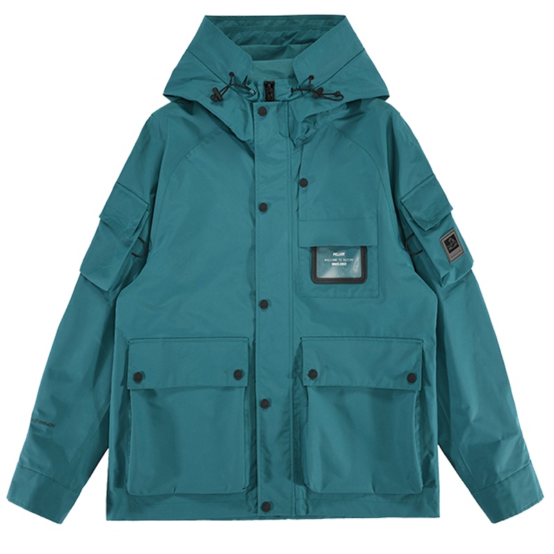 伯希和户外单层冲锋衣2020年新款男士防风防雨保暖工装款休闲暖抓绒旅行风衣外套