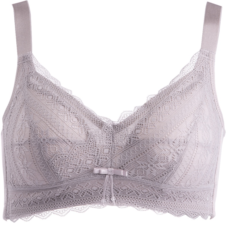 都市丽人【显小胸罩】薄杯透气蕾丝美背调整型女士内衣无钢圈聚拢文胸2B0303