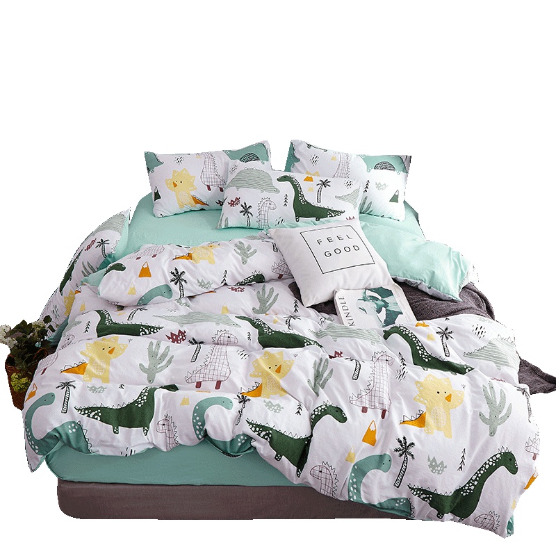 北极绒(Bejirog)家纺 水洗面料单件单双人被套 简约透气学生宿舍1.5/1.8居家单品被罩