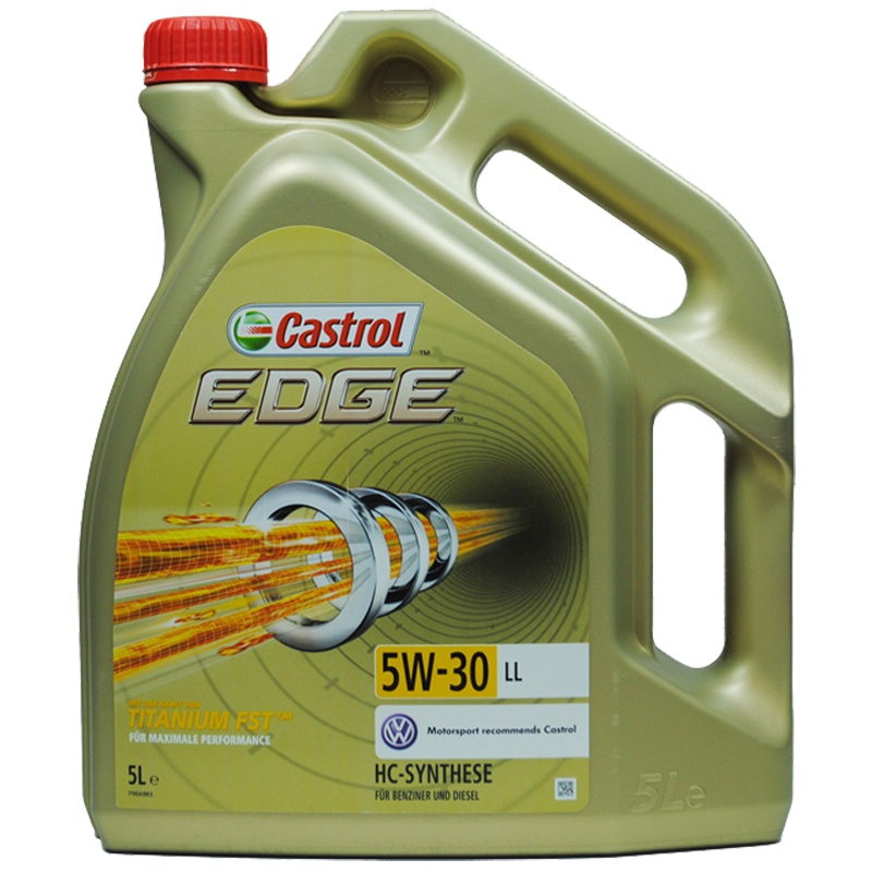 嘉实多(Castrol)全合成机油 极护EDGE FST 5W-30 LL C3 5L 大众专享
