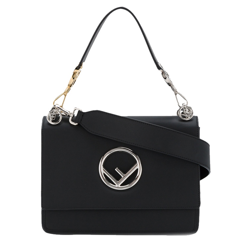 [直营]FENDI 芬迪 KAN I F系列 女士牛皮金属F标款 包盖式手提包 单肩包 斜挎包 女包