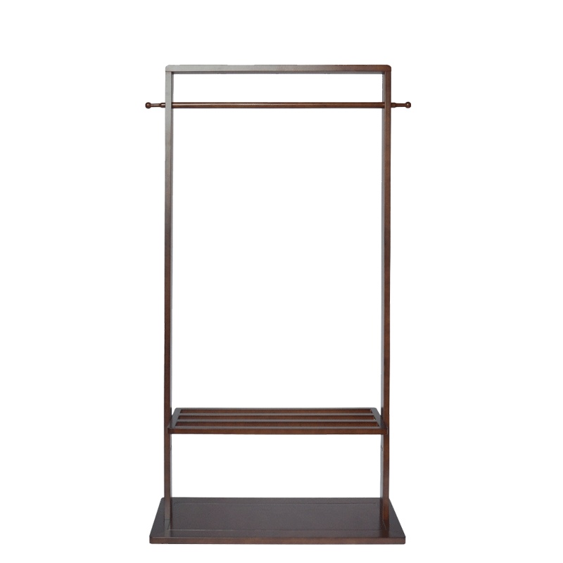 鑫虎威 北欧全实木落地衣帽架创意置物卧室玄关更衣室服装挂衣架现代美式