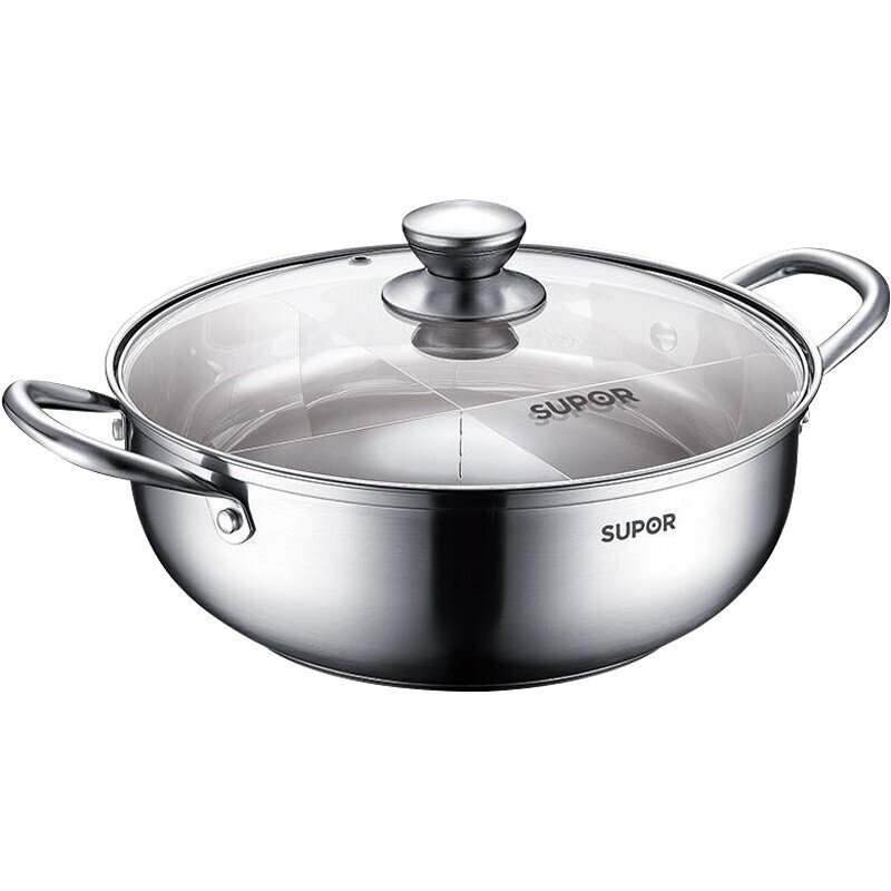 苏泊尔 精致不锈钢复底火锅 ST28Z4 型号 5L