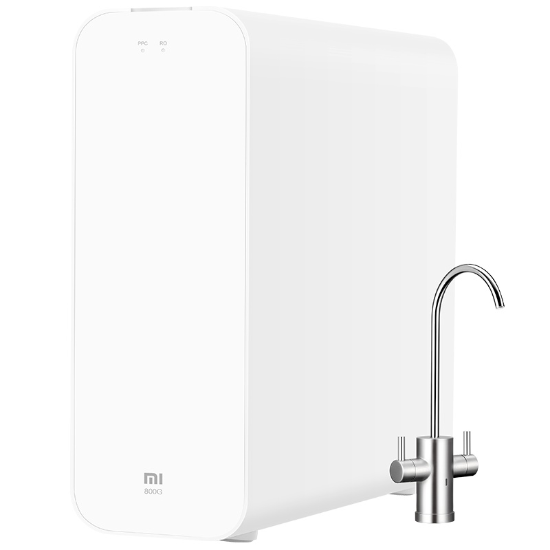小米(mi)净水器家用直饮厨下式厨房净水机增强版 800加仑大流量无罐反渗透纯水机即滤即饮MR842-C