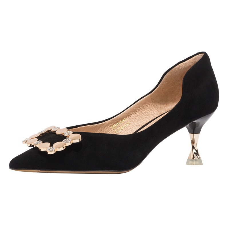 St&Sat/星期六 商场同款女鞋金属装饰细高跟单鞋SS01111063