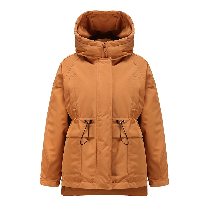 高梵派克羽绒服女2020年新款短款宽松白鸭绒外套女潮118