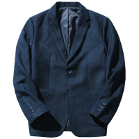 千纸鹤男装休闲西服男2019新款两粒扣西装外套潮流纯色单西35126