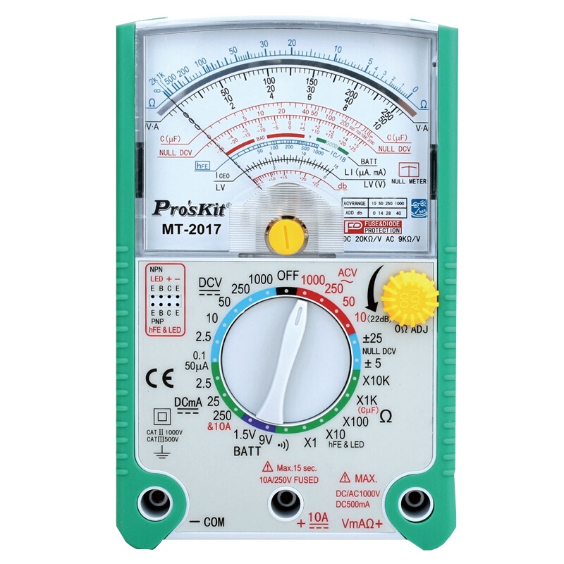 宝工 MT-2017 26档指针型防误测三用电表 单位(件)