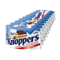 Knoppers德国进口榛子牛奶巧克力威化饼干 250g休闲零食
