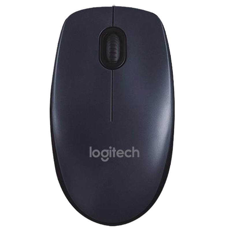 罗技 M90 鼠标 有线鼠标/ 办公鼠标 对称鼠标 即插即用 黑色