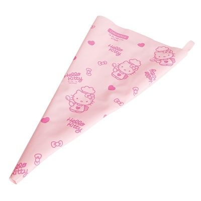 学厨 凯蒂猫图案TPU裱花袋HELLO KITTY正版授权饼干曲奇奶油蛋糕挤花袋宝宝辅食工具可反复使用1个装KT7040