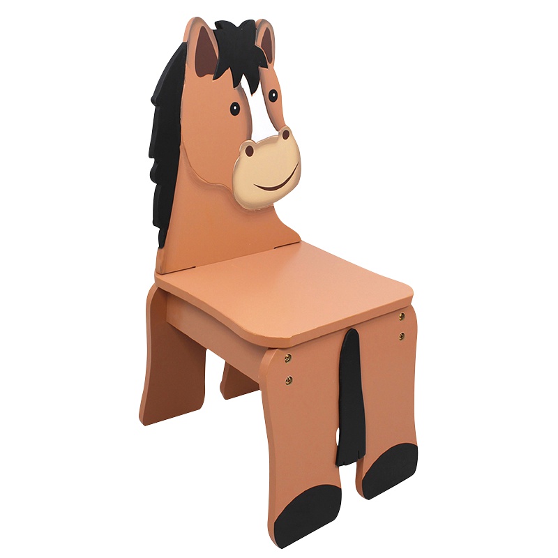 TEAMSON 纷朵奇主题儿童房创意农庄马木质靠背椅子