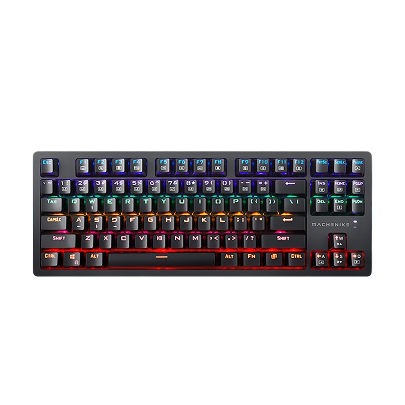 MACHENIKE机械师K31 机械键盘 青轴 游戏 办公 电脑笔记本台式机有线手工87键(混光青轴)