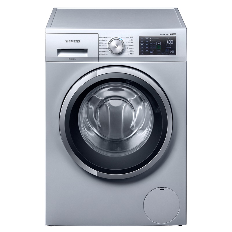 西门子(SIMENS) 10公斤 滚筒洗衣机 高温煮洗除菌 智能除渍 随心控时 银色 WM14R568LW