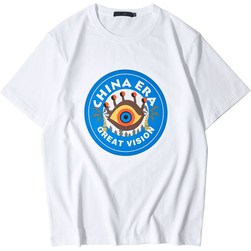 黑鲸趣味印花短袖T恤男2019夏季男装休闲上衣男CNTBJ29034A