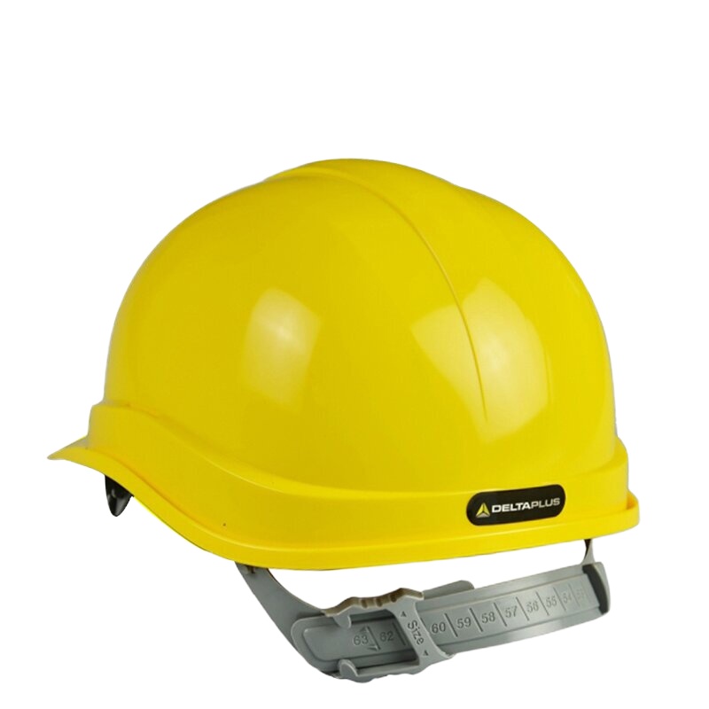 代尔塔 安全帽 工地防砸减震 建筑工人电力施工工程安全帽 绝缘头盔 黄色