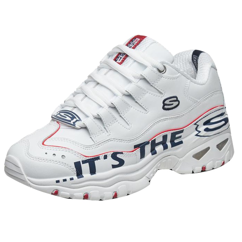 Skechers斯凯奇女鞋D'LITES厚底户外老爹鞋熊猫鞋女子运动鞋 13407-WNVR