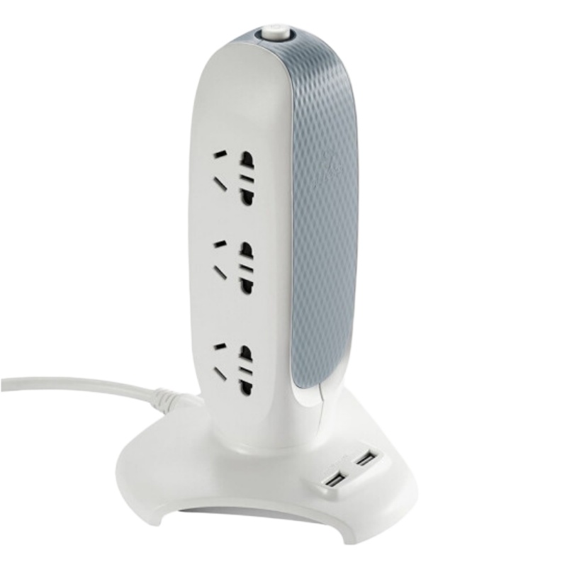 公牛(BULL)公牛立式USB插座/插排/插线板6位全长1.8米过载保护带2USB口 GN-V106U(单位:件)