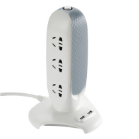 公牛(BULL)公牛立式USB插座/插排/插线板6位全长1.8米过载保护带2USB口 GN-V106U(单位:件)