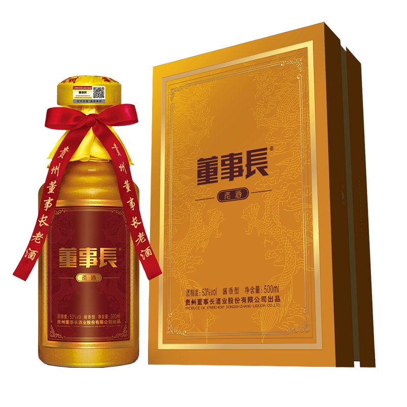 贵州茅台镇董事长 老酒 酱香型白酒53度 500ml 单瓶装