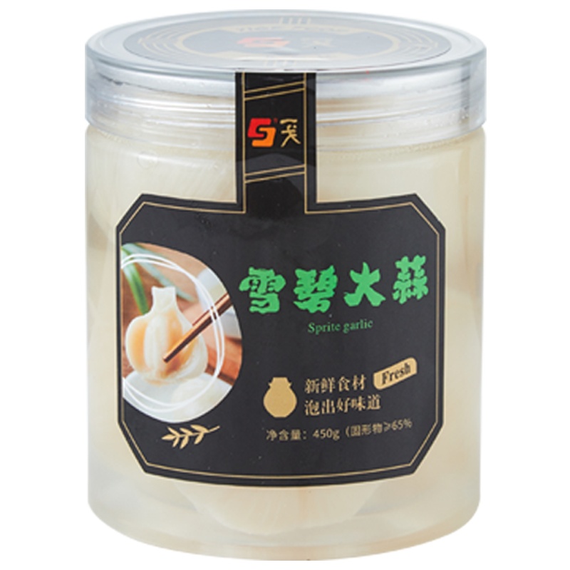 江南美食 雪碧大蒜450g 白糖大蒜 开罐即食 酱菜咸菜下饭菜自制糖蒜腌菜泡菜