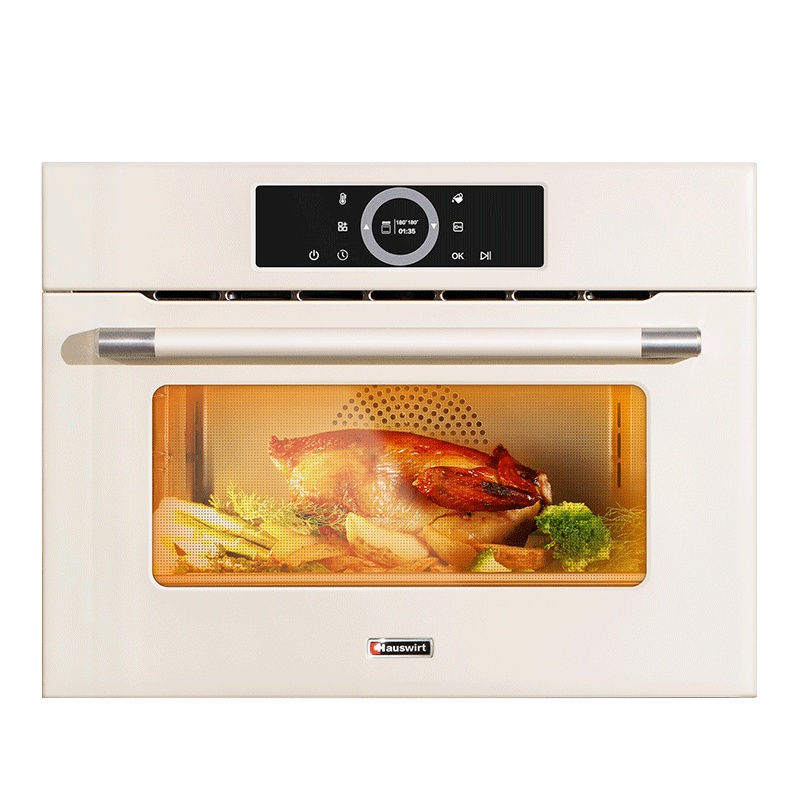 海氏 (Hauswirt)60L嵌入式蒸箱蒸汽式微电脑式低温发酵电烤箱 高端家用镶嵌式蒸箱MT55