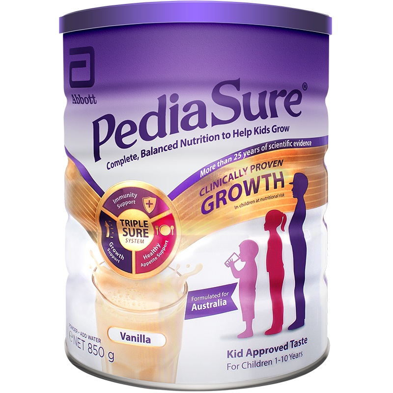 Abbott 澳版雅培小安素营养粉 特殊配方奶粉 香草味(1-10岁)850g/罐