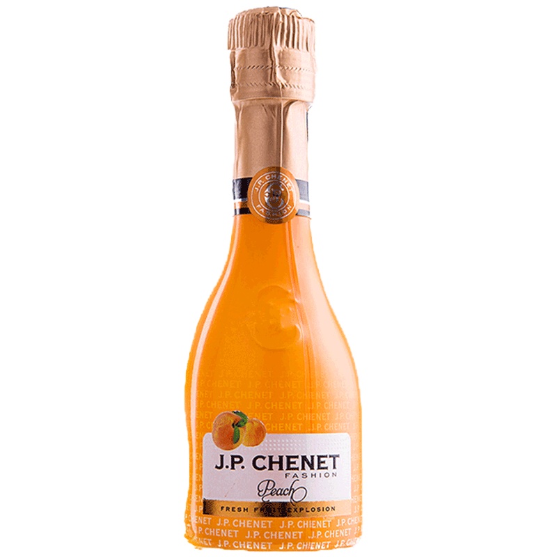 法国原瓶进口红酒香奈蜜桃香起泡酒单支200ml小瓶装小酒歪脖子葡萄酒J.P.CHENET