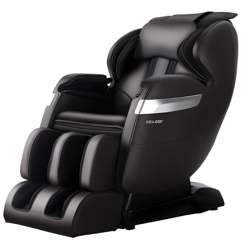 迪斯按摩椅T07 温感热敷额 零重力家用小型老人太空椅 全包裹自动智能太空舱3D电动按摩器 深咖色