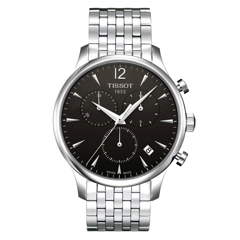 天梭(TISSOT)男表 瑞士品牌 俊雅系列男士石英表时尚指针男士手表