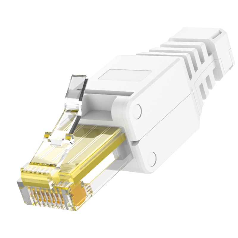 千天(QANTOP)超五类免压水晶头非屏蔽模块水晶头 免工具压接CAT5E网线水晶头家用免打网络接头 1个