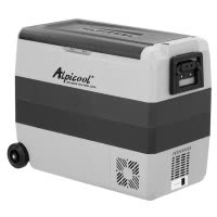 冰虎(Alpicool)车载冰箱T60升车家两用LG压缩机制冷可结冰双温双控24V冷冻冷藏分区货外便携拉杆小型冰柜