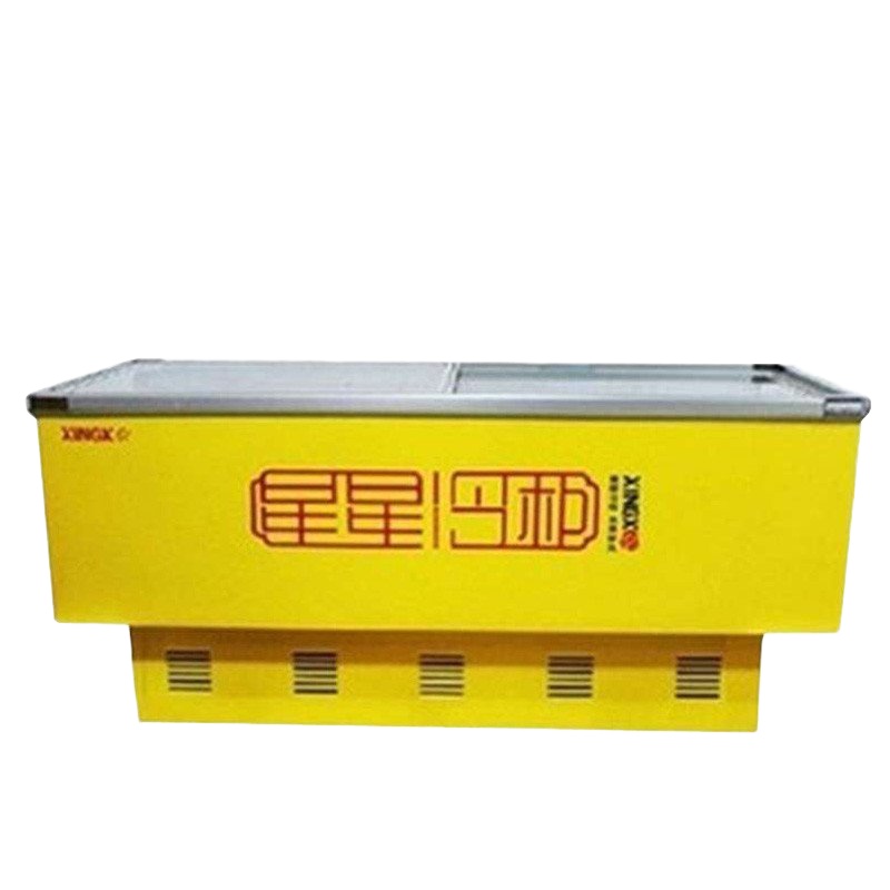 星星（XINGX） SD-636BP 636升商用冷冻冰柜 卧式玻璃门展示冷柜 海鲜肉食冷冻岛柜