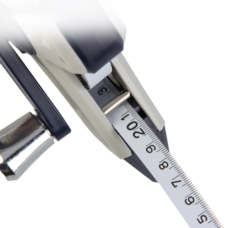 长城精工 钢卷尺50米尼龙覆膜三倍速架式手提长钢尺