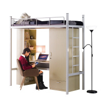 富路达上床下桌 学生高低床双层床员工宿舍床公寓床铁床BS-09