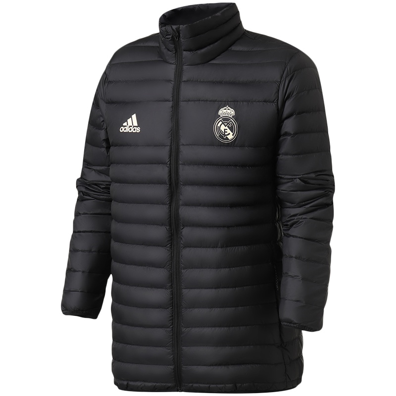 adidas男装服羽绒服皇马外套夹克保暖休闲运动服CY6110 L CY6110黑色