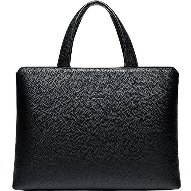 七匹狼(SEPTWOLVES)男士手提包单肩男包 公文包头层牛皮公文包商务休闲通勤手提袋大容量电脑包