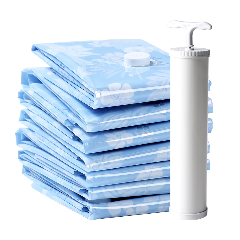 收纳博士兰花8小配手泵套装送手泵真空压缩袋收纳袋特大号棉被子衣物衣服整理袋抽气真空袋旅行袋密封防霉袋